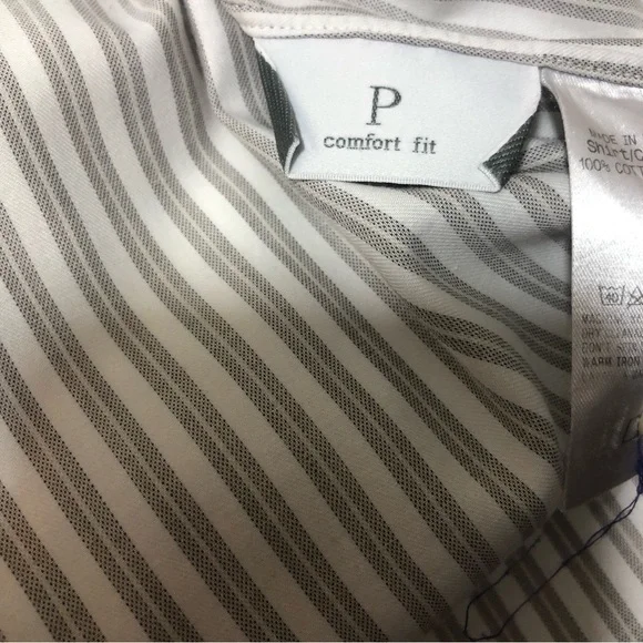 ERMENEGILDO ZEGNA Comfort Fit Long Sleeve Button Down Shirt 42/16 1/2 - Picture 7 of 8